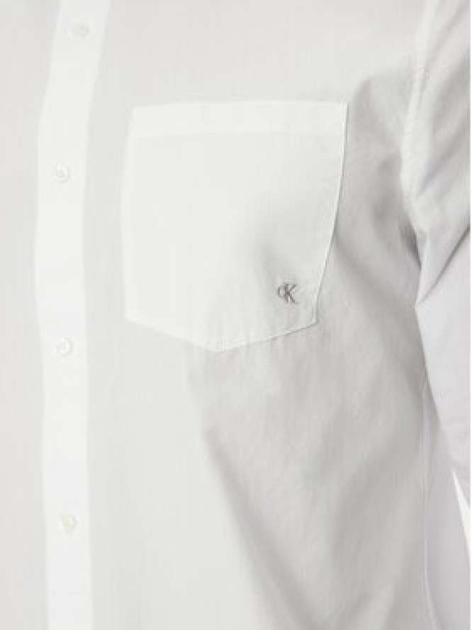 Calvin Klein Jeans Koszula LV040QM160 Biały Regular Fit