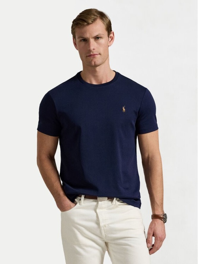 Polo Ralph Lauren T-Shirt 710740727 Granatowy Slim Fit
