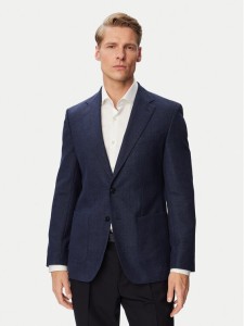 BOSS Marynarka H-Hutson-2PP-263 50567488 Granatowy Slim Fit