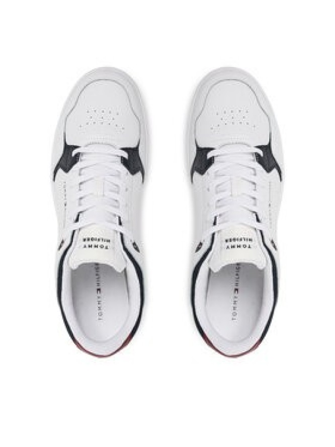 Tommy Hilfiger Sneakersy Th Basket Core Lite Lth Mix FM0FM05518 Biały