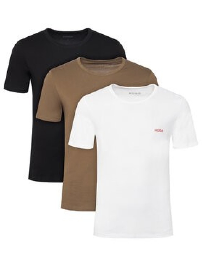 HUGO Komplet t-shirtów Rn Triplet P 50532811 Czarny Regular Fit