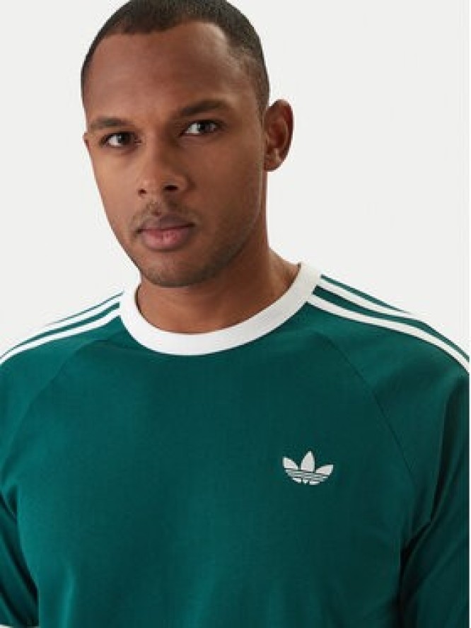 adidas T-Shirt 3-Stripes KE3534 Zielony Regular Fit