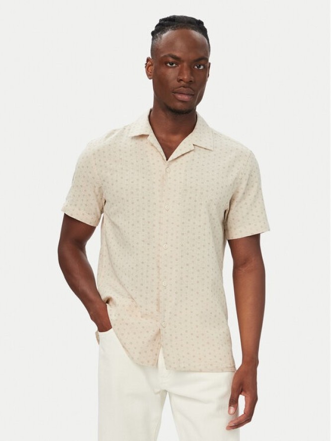 Jack & Jones Koszula Blusummer 12291954 Beżowy jasny Regular Fit