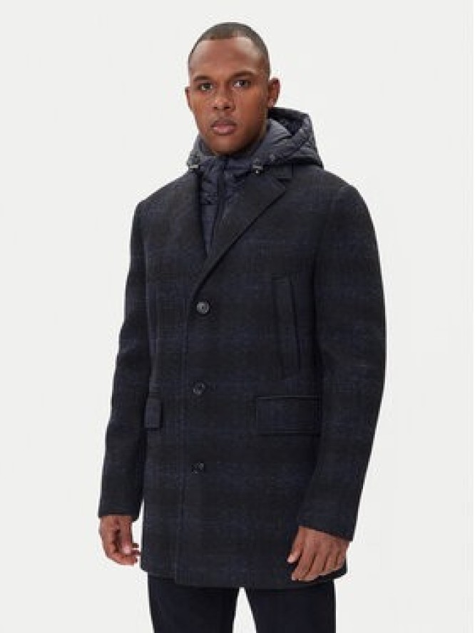 Geox Płaszcz zimowy Claudio M5615A T3289 F0388 Granatowy Regular Fit