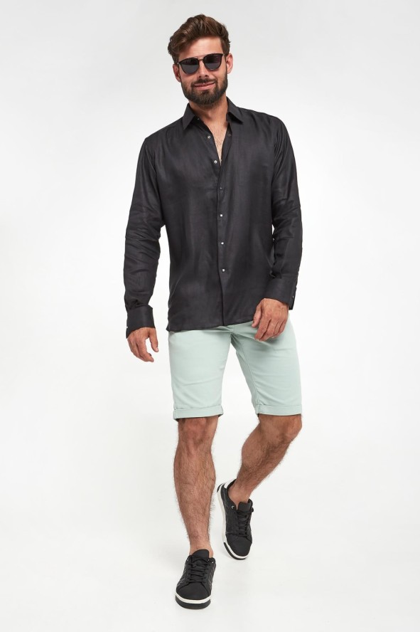 Koszula męska lniana KARL LAGERFELD