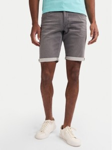 Petrol Industries Szorty jeansowe M-ROS-SHO001 Szary Slim Fit