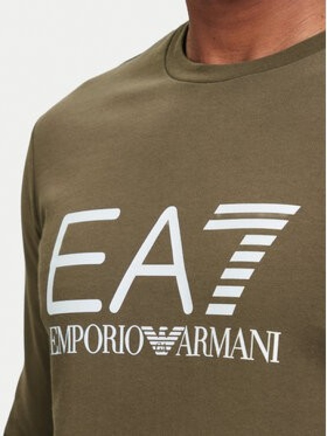 EA7 Emporio Armani Bluza 7M002278 AF22266 U6198 Brązowy jasny Regular Fit