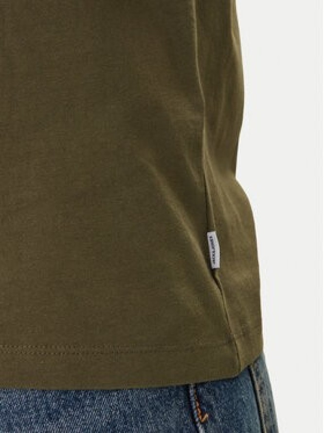 Jack & Jones T-Shirt Orrganic Basic 12156101 Zielony Slim Fit