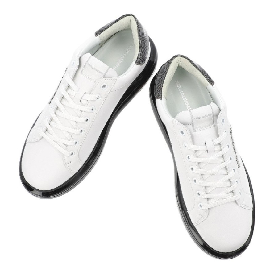 Białe Sneakersy Karl Lagerfeld Męskie Buty Sportowe Premium