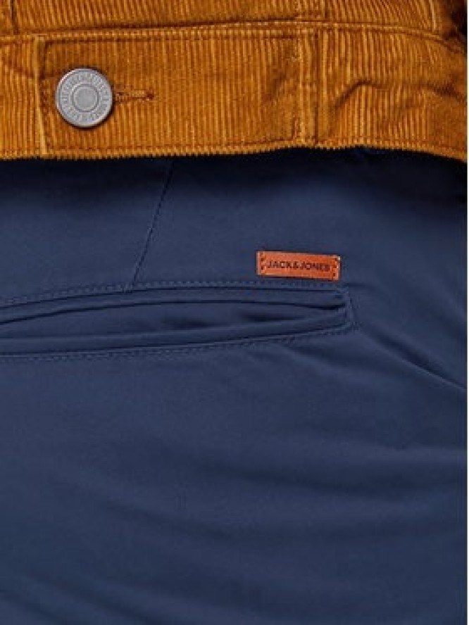 Jack & Jones Chinosy Marco 12150148 Granatowy Slim Fit