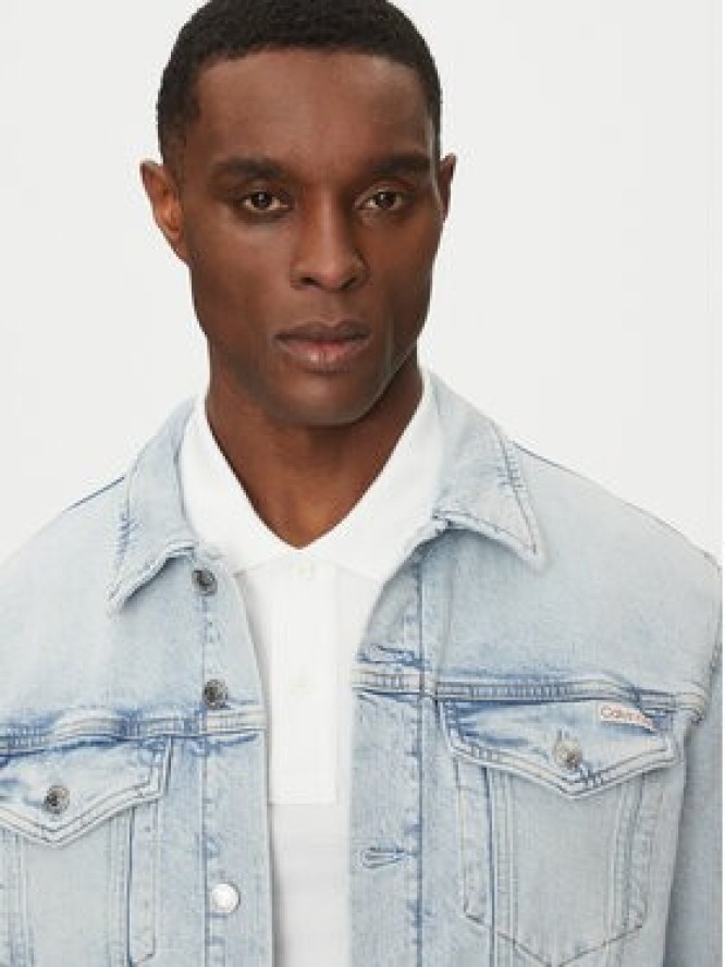 Calvin Klein Jeans Kurtka jeansowa J30J327590 Niebieski Slim Fit