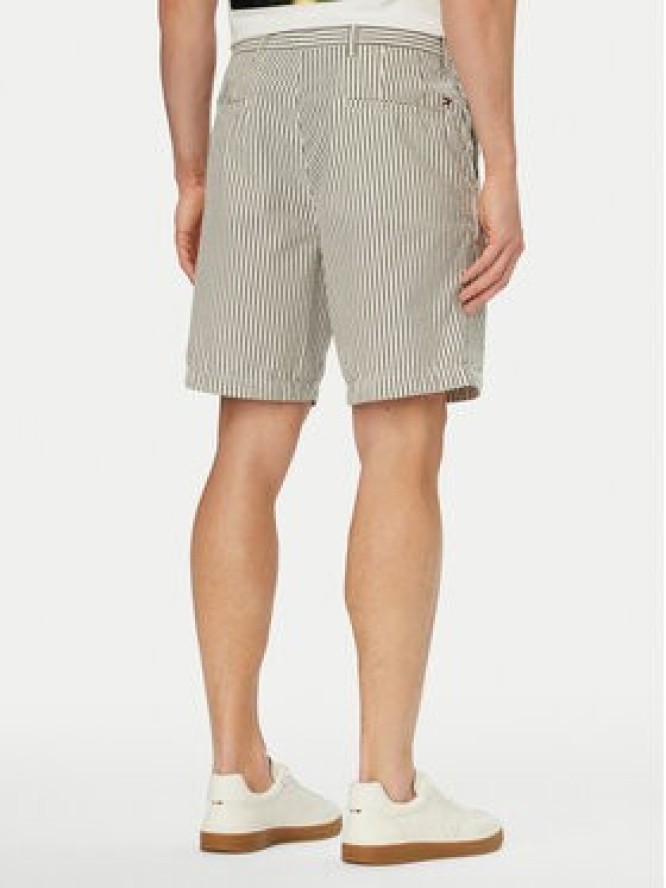 Tommy Hilfiger Szorty materiałowe Dover Seersucker MW0MW42359 Beżowy jasny Slim Fit