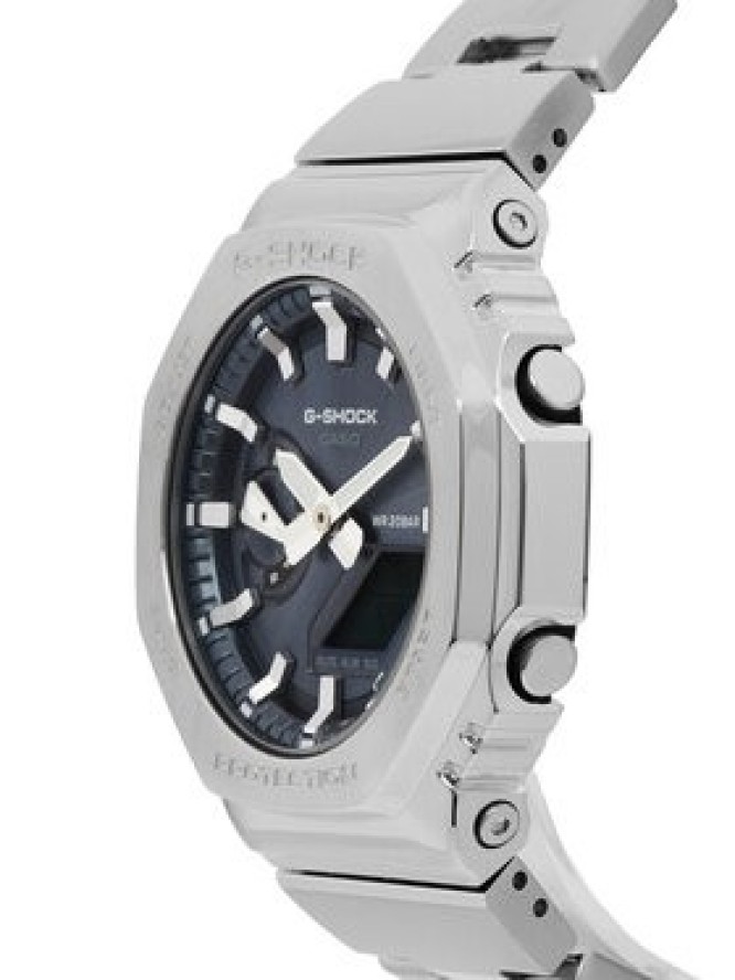 G-Shock Zegarek GM-2110D-8AER Srebrny