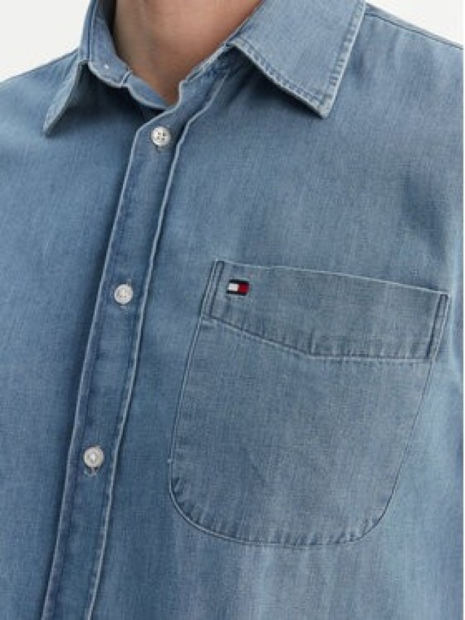 Tommy Hilfiger Koszula jeansowa MW0MW42431 Niebieski Regular Fit
