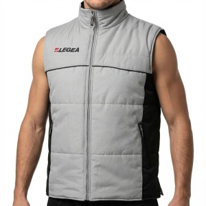 Bezrękawnik Polonia do treningu fitness szaro-czarny
