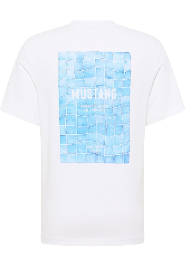 MĘSKA KOSZULKA MUSTANG T-shirt Alvarado Bright White 1015063 2007