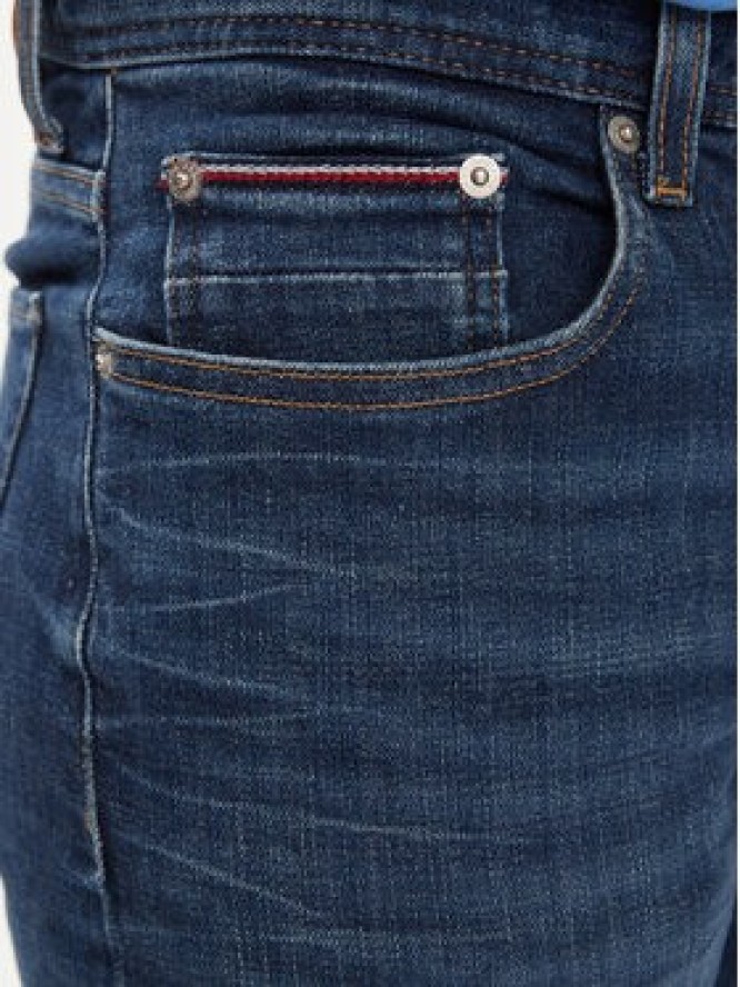 Tommy Hilfiger Jeansy Bleecker MW0MW34511 Granatowy Slim Fit