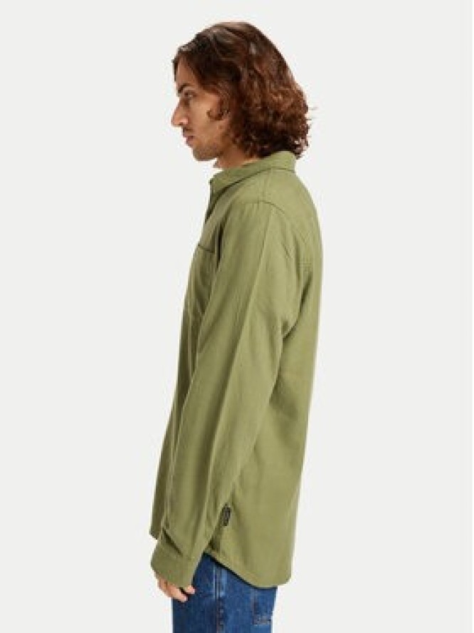 Quiksilver Koszula Motherfly Solid EQYWT04651 Zielony Regular Fit