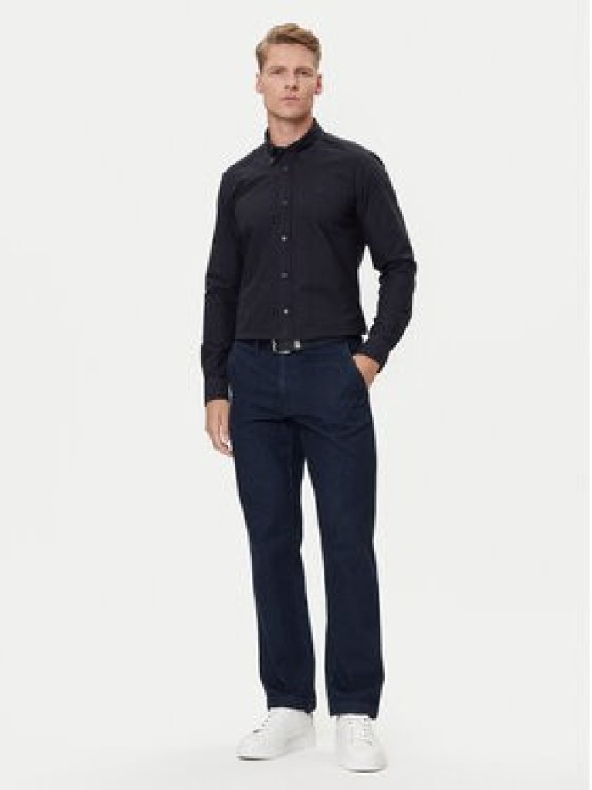 BOSS Koszula H-Roan 50544917 Granatowy Slim Fit