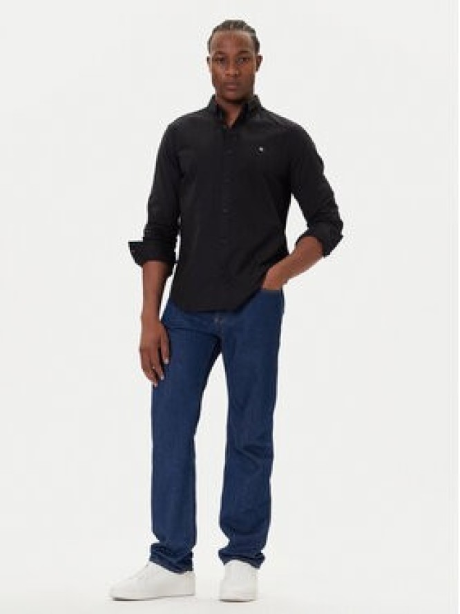 Calvin Klein Jeans Koszula Oxford Classic LV140EM125 Czarny Regular Fit