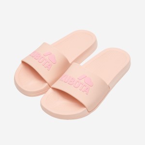 Różowo-beżowe klapki Kubota Basic