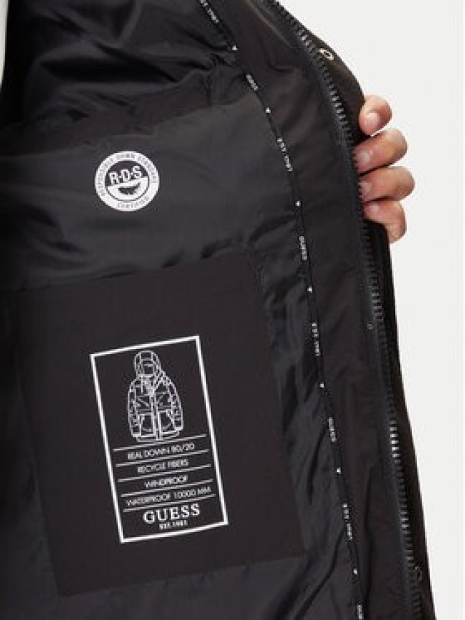 Guess Kurtka puchowa M5BL0O W3282 Czarny Regular Fit
