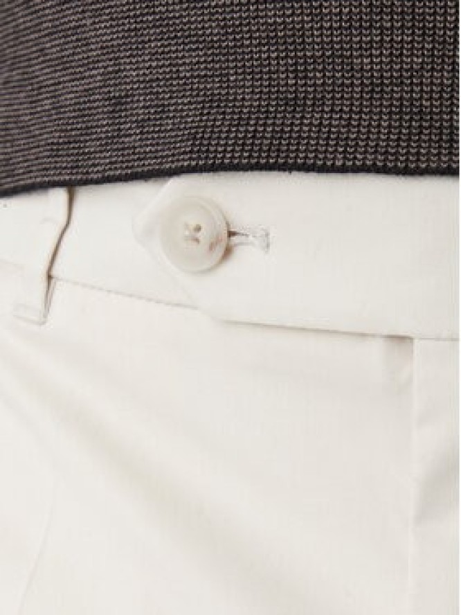 BOSS Spodnie materiałowe C-Perin 50555842 Biały Regular Fit