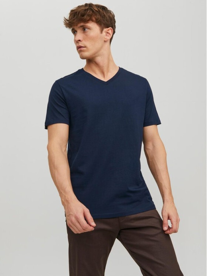 Jack & Jones T-Shirt Basic 12156102 Granatowy Standard Fit