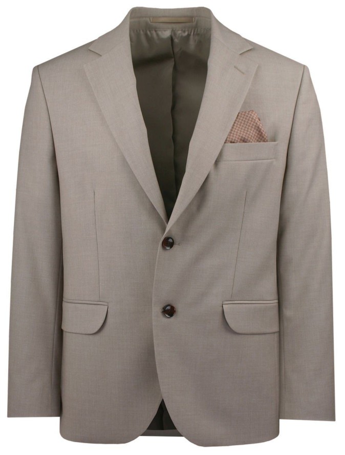 Taliowany Garnitur (Slim) - MEN'SFIELD - Beżowy