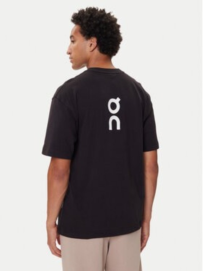 On T-Shirt Club-T 1ME1005 Czarny Relaxed Fit