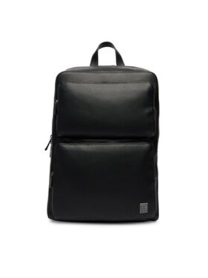 Calvin Klein Plecak Emblem Hw Slim Pocket Backpack LV04D3289G Czarny