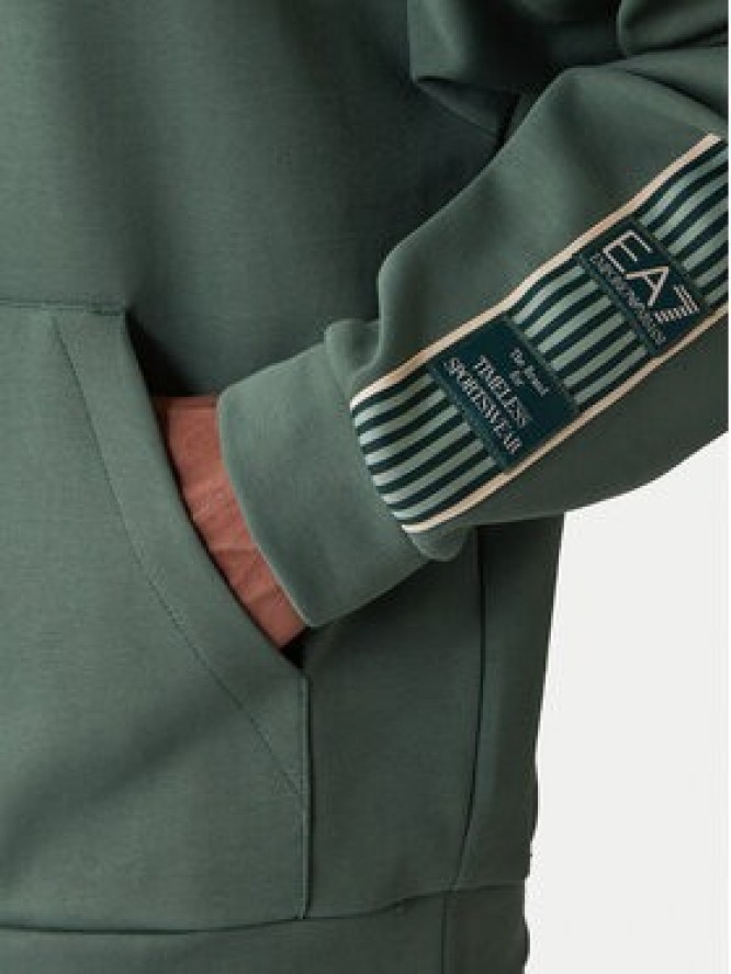 EA7 Emporio Armani Bluza 7M001508 AF12660 U7260 Zielony Regular Fit