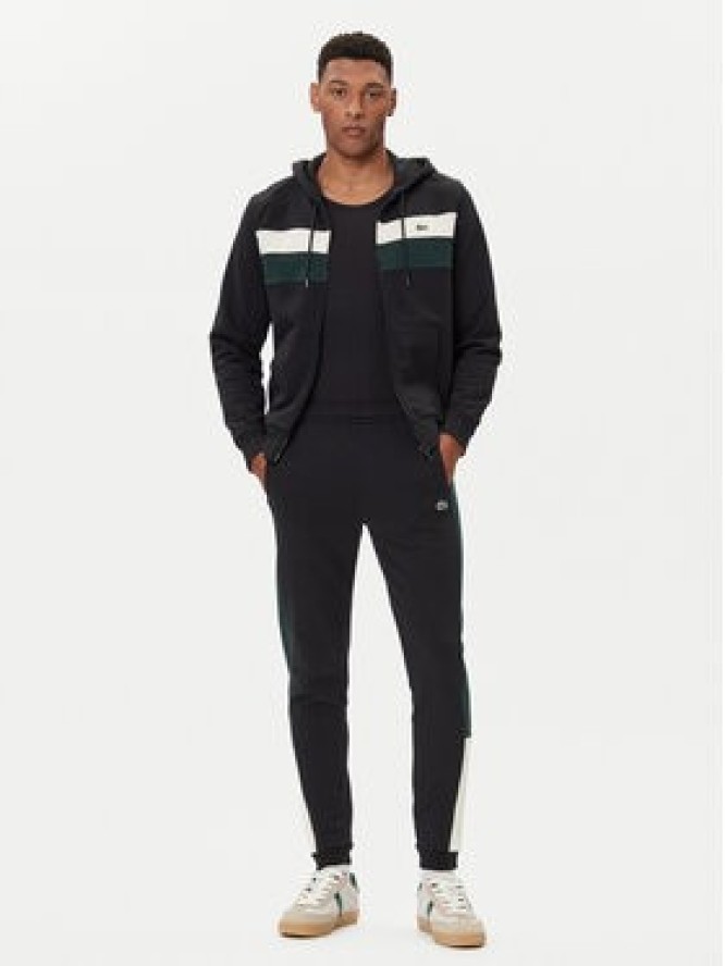 Lacoste Bluza SH5913 Czarny Regular Fit