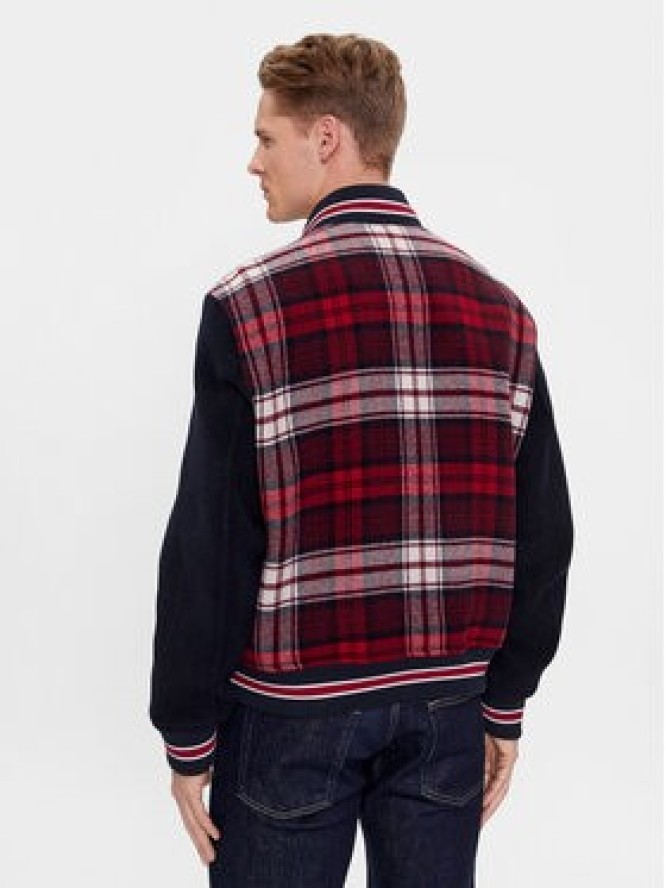 Tommy Hilfiger Kurtka bomber Varsity MW0MW34023 Czerwony Regular Fit