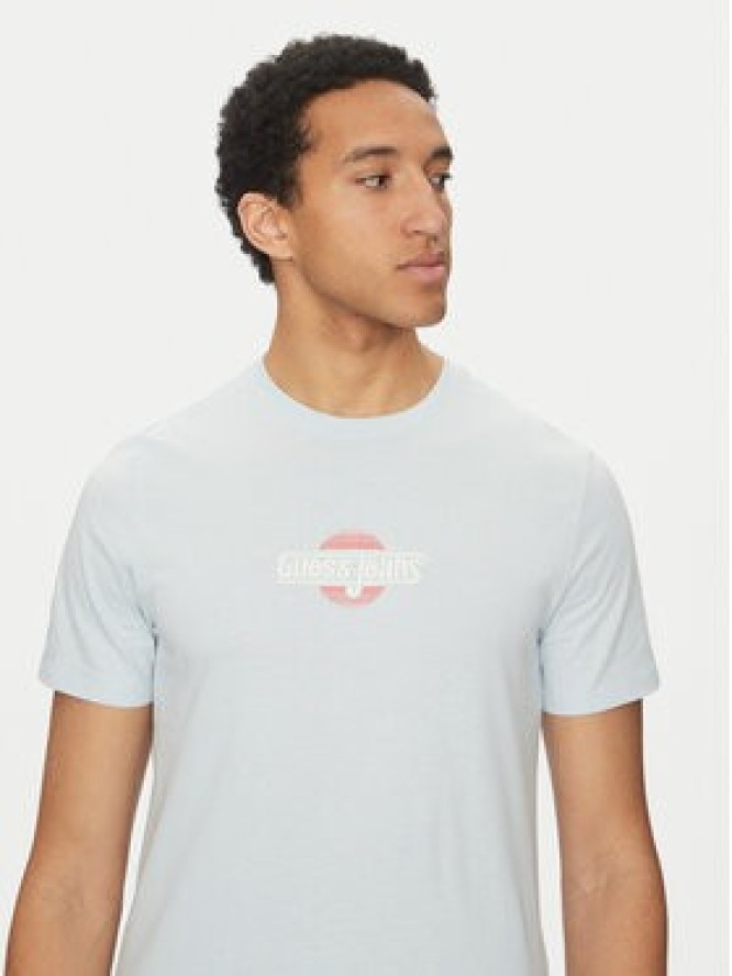 Guess Jeans T-Shirt M5GI23 K8HM0 Niebieski Slim Fit