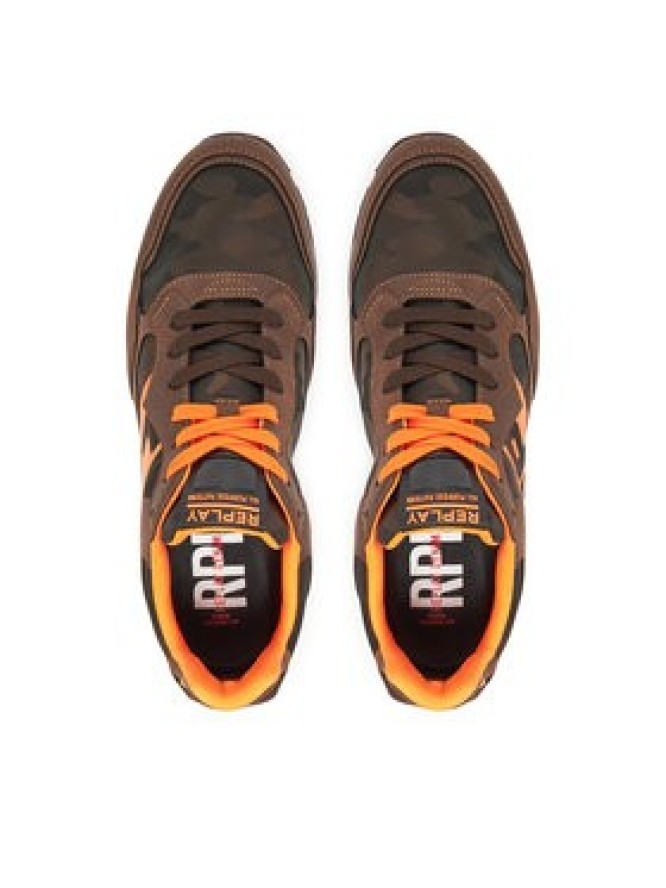 REPLAY Sneakersy GMS68 .000.C0096T Brązowy