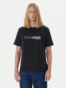 Calvin Klein T-Shirt LV04RD822G Czarny Regular Fit