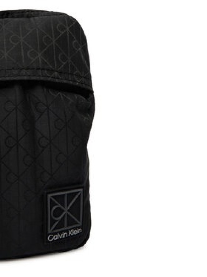 Calvin Klein Saszetka Utility Emblem Phone Crossbody LV04D1192G Czarny