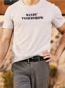 Koszulka z napisem - szary