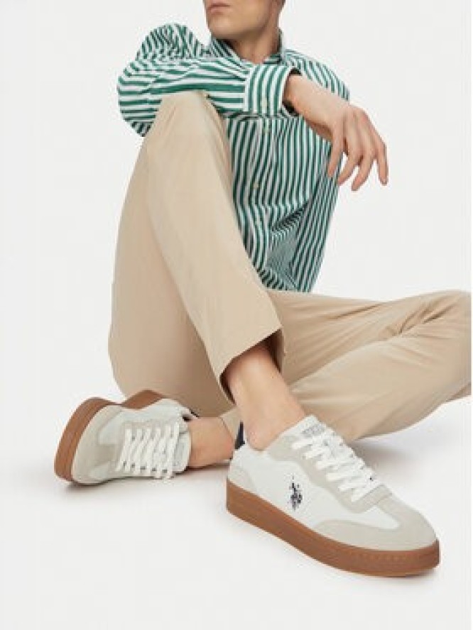 U.S. Polo Assn. Sneakersy EO-ROWAN001M/6LS1 Biały