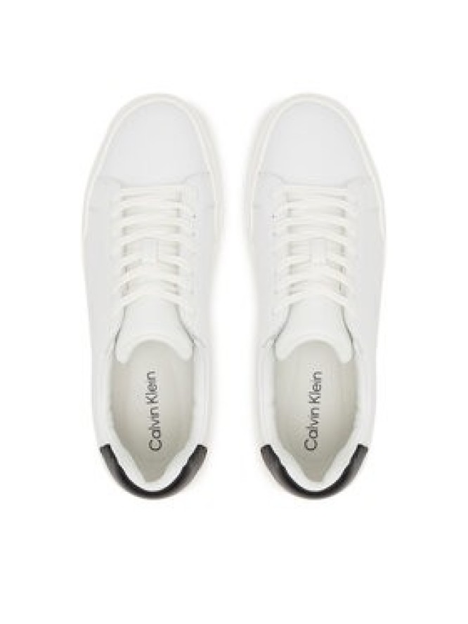 Calvin Klein Sneakersy Chunky Cupsole Laceup Lth YM0YM01344 Biały