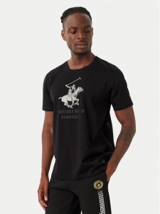 Beverly Hills Polo Club T-Shirt M1619-HR Czarny Regular Fit