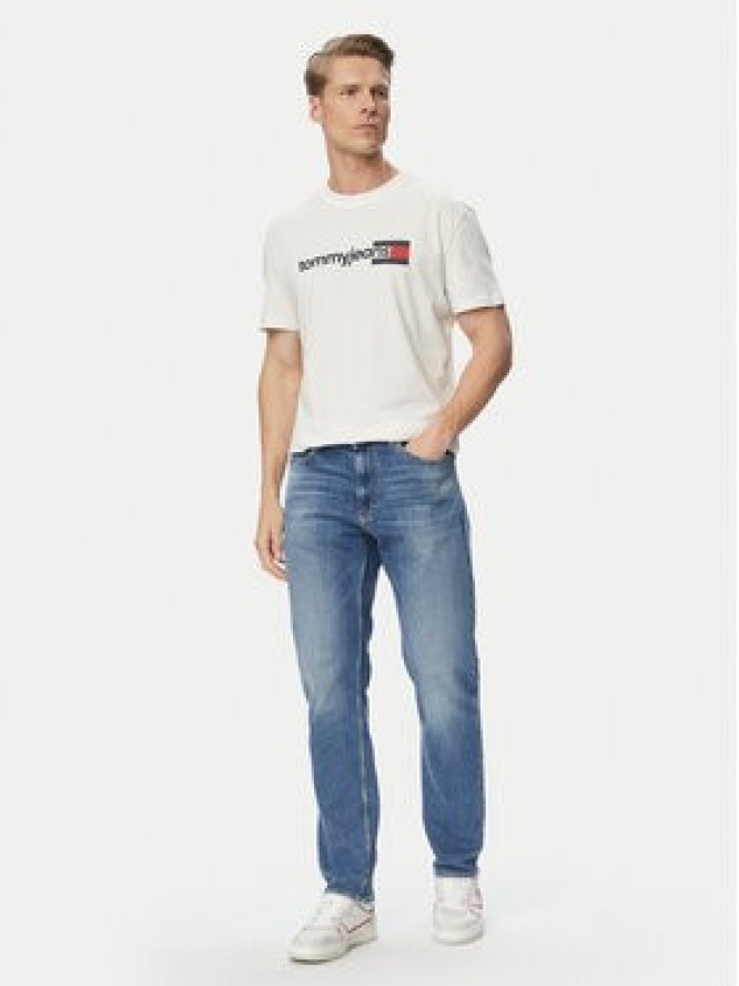 Tommy Jeans T-Shirt Entry Dna DM0DM23406 Biały Regular Fit
