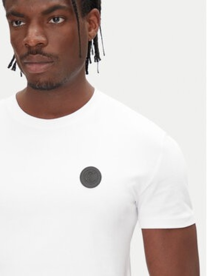 Just Cavalli T-Shirt 78OAHT12 Biały Slim Fit