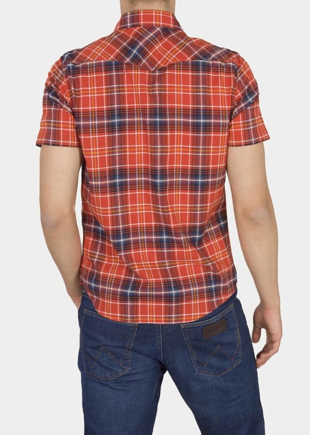 KOSZULA MĘSKA LEE SS WESTERN POPPY RED L640DKNH 112115270