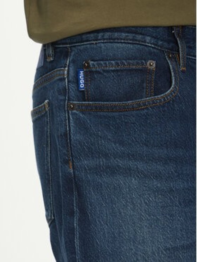 HUGO Jeansy Ash 50541583 Granatowy Regular Fit