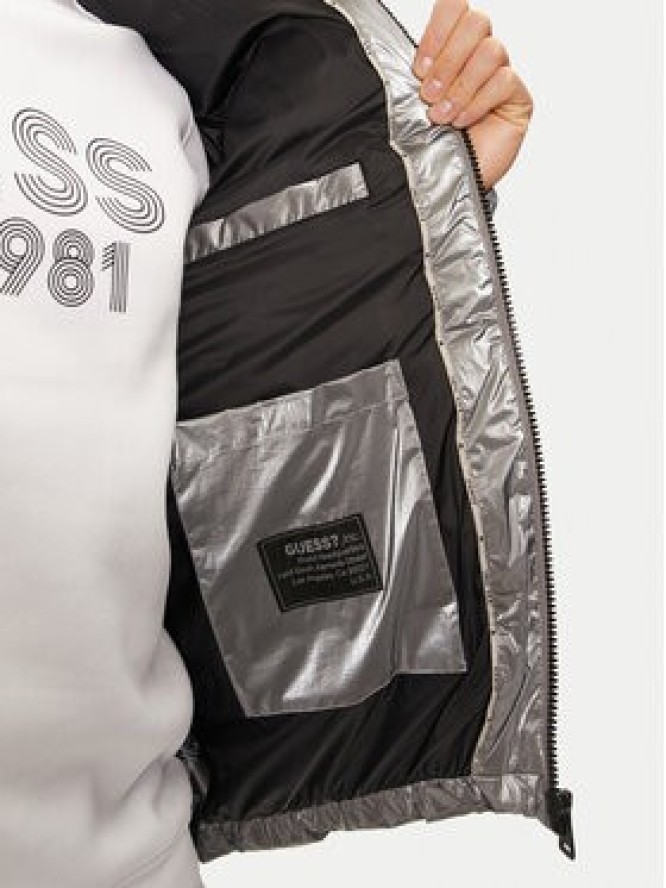 Guess Kurtka zimowa M4BL46 WGJT0 Srebrny Regular Fit