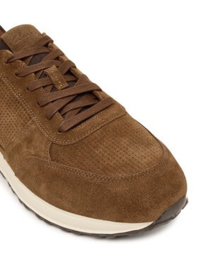 Clarks Sneakersy Radwell Tie 26186564 Brązowy