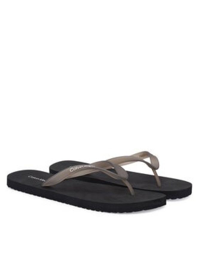 Calvin Klein Japonki Beach Thong Slide HM0HM02105 Czarny