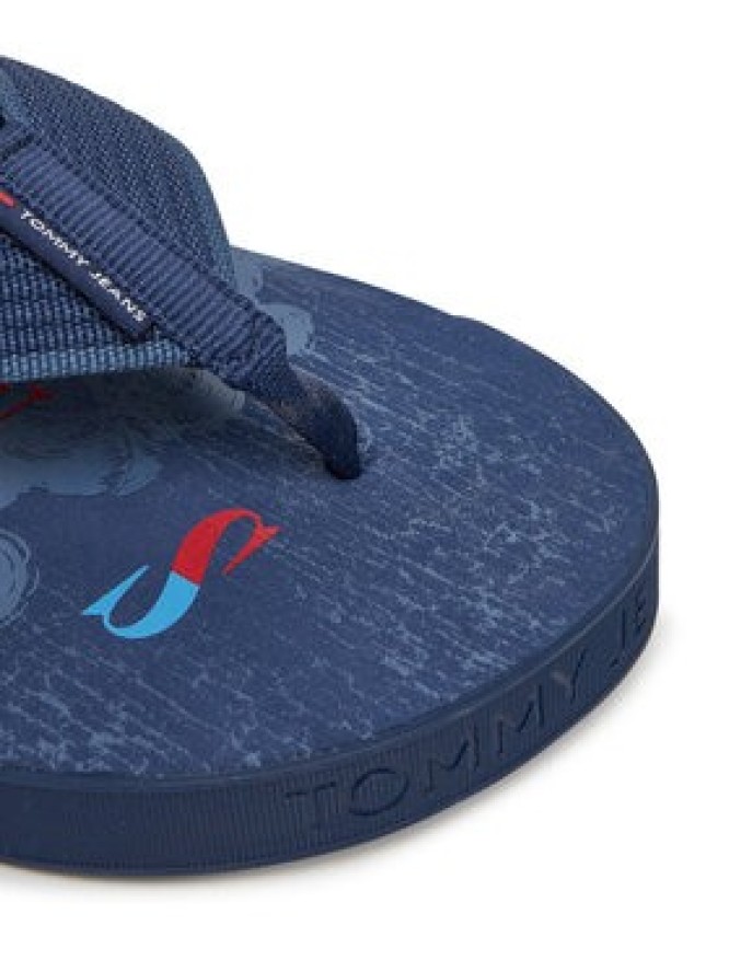 Tommy Jeans Japonki Tjm Elevated Beach Sandal EM0EM01561 Niebieski